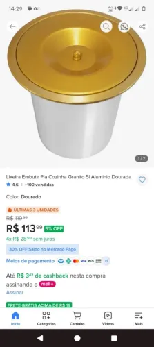 Vendo cuba de pia torneira e lixo