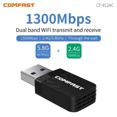 Receptor WIFI usb 3.0 2.4ghz/5.8ghz (NOVO)