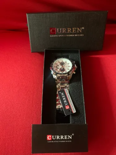 Relógio curren cor:Prata novo lacrado original