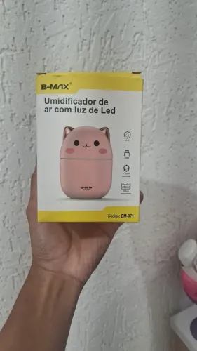 Umidificador luz led gatinha