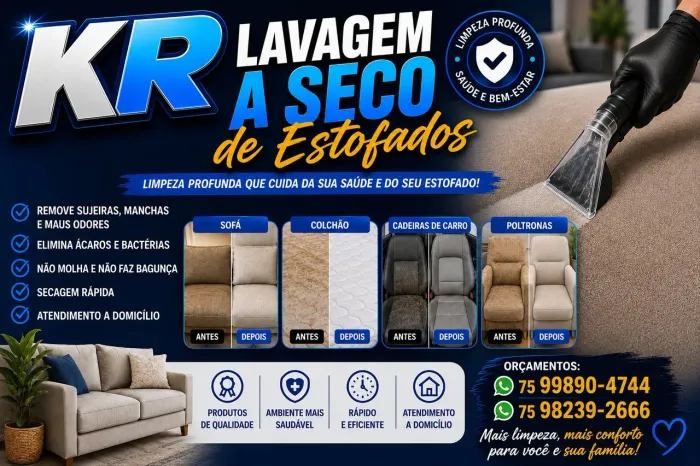 KR lavagem a seco de estofados a domicílio