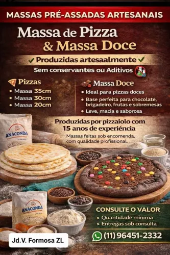 ? ATACADÃO DAS MASSAS DE PIZZAS <br>