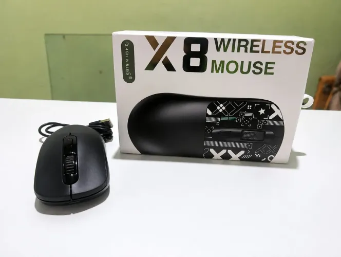 Sem Fio X8 Wireless 2.4GHz USB - Ergonômico, Silencioso e Plug & Play