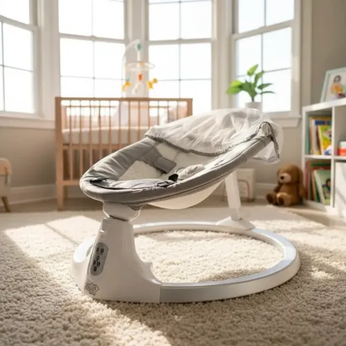 Cadeira de Descanso e Balanço Bebê Elétrica Fancy Maxi Baby