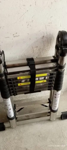 Escada de aço inox ajustável com 5 metros