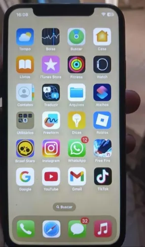 Semi novo face id off 256gb bateria 100%