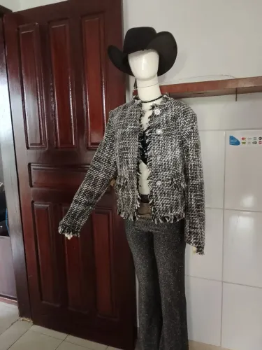 Calça de brilho e Bleizer feminina 