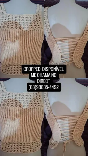 Cropped em croche