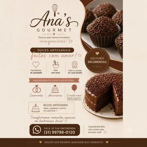 Confeiteiro/ doces para festa/ bolos