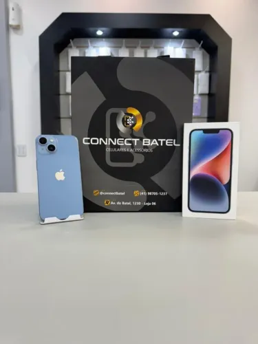 iPhone 14 128gb Azul - Perfeito Estado Com Garantia - Loja física No Batel