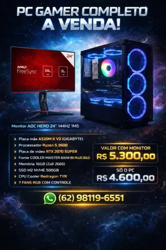 PC GAMER RTX 2070 SUPER