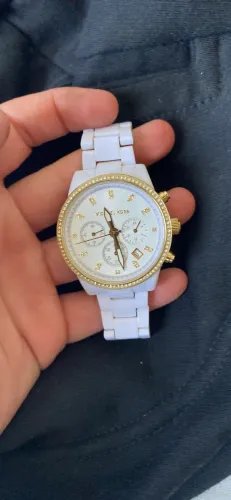 Relógio Feminino Michael Kors MK5188 Branco e Dourado Original