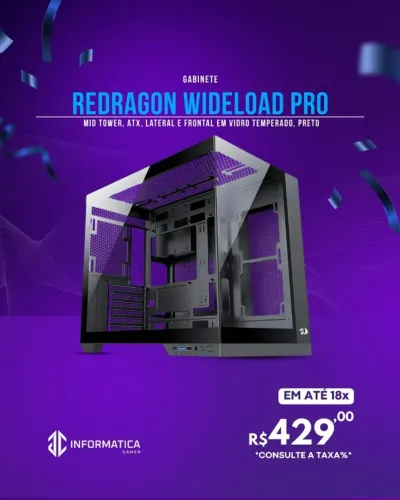 GABINETE REDRAGON WIDELOAD PRO