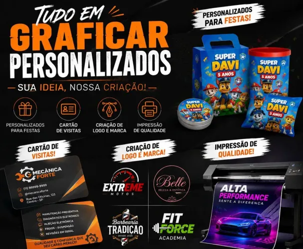 Tudo em personalizados para você 