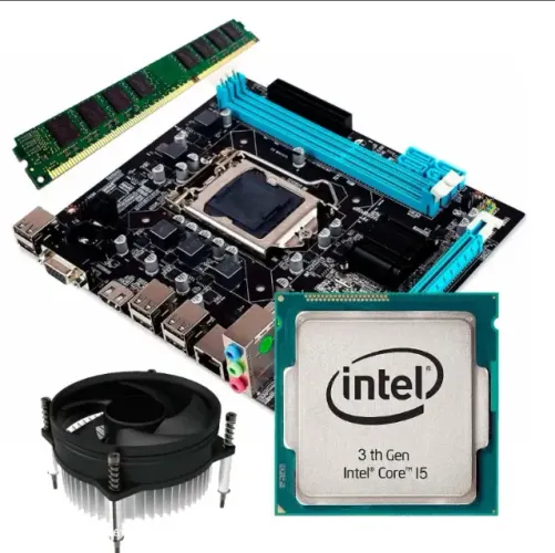 Kit Upgrade I5-3470 + Placa Mãe H61 + 1x8gb RAM DDR3 + Cooler Intel