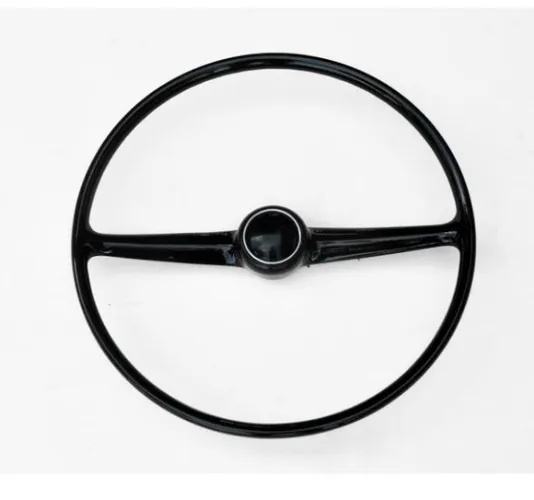 Volante Kombi até 72 Corujinha Preto Original Restaurado Com Botão