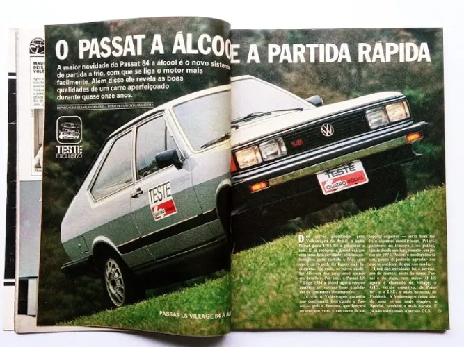 Passat 1984 - Revista Quatro Rodas completa
