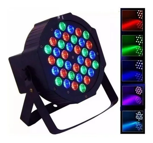 Canhão Jogo De Luz 36 Leds 36W Efeito Rgb E Strobo Flash Lk-362