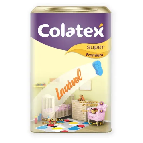 Tinta Acetinado Externa 18L Lavavel Branco Neve Colatex