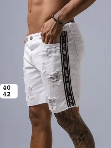BERMUDAS DA BARUK MATERIAL JEANS E SARJA FITA LATERAL E SEM FITA  