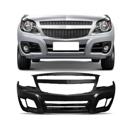 Parachoque Chevrolet Montana 2011 à 2021 - Cs - Furo Farol Auxiliar - Preto - R2A