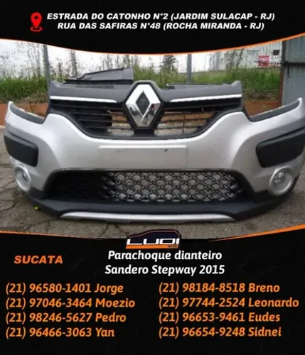 Parachoque dianteiro Renault Sandero Stepway 2015