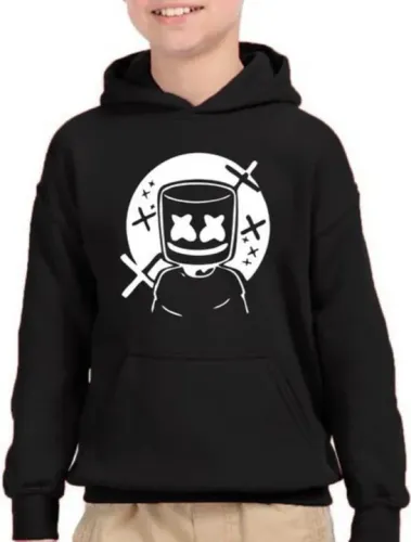 Moletom Preto Marshmello P - Unissex - Novo