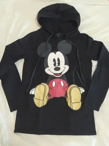 Blusa de moletom NOVA Mickey com capuz tamanho P