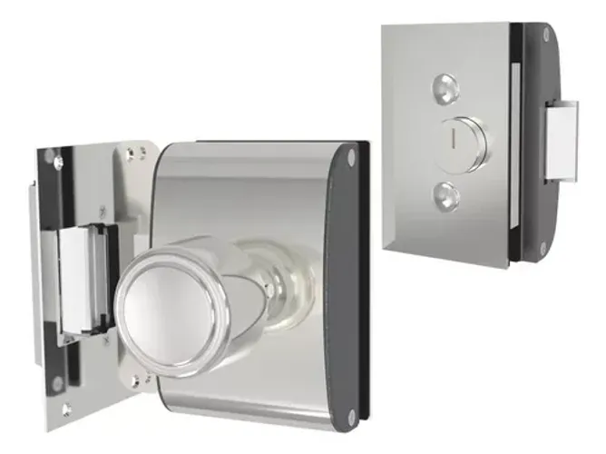 Fechadura Elétrica para porta Vidro 1 Folha AGL