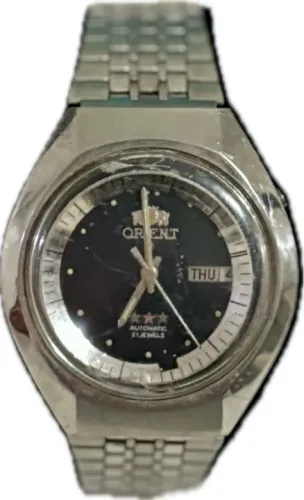 Relogio De Pulso Masculino Antigo Automatico Original Orient 3 Estrelas