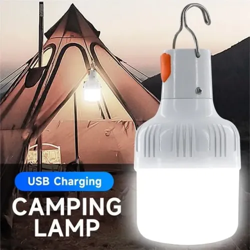 Lampada Led Recarregável Portátil para Camping pesca e feiras Usb 60w