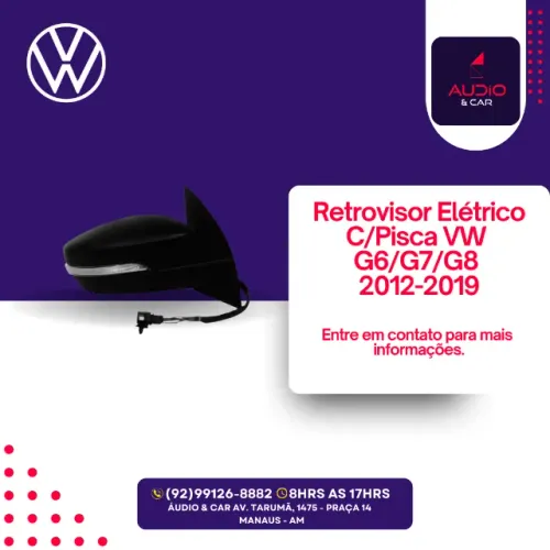 Retrovisor Elétrico - Com Pisca - Gol G6 / G7 / G8 2012-2019 (Original)