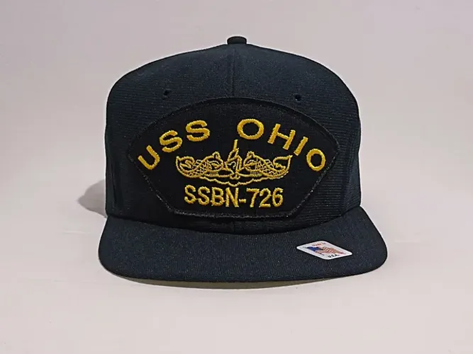 Boné USS Ohio made in USA anos 80 