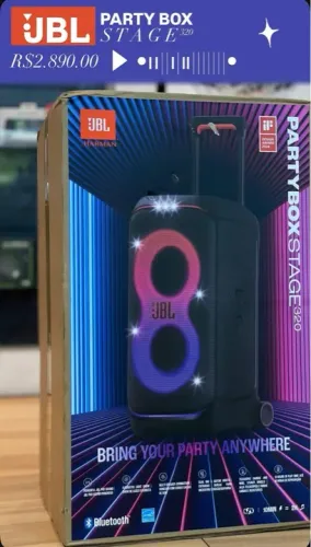 Caixa de Som JBL Partybox Stage 320 - Bluetooth - Nova