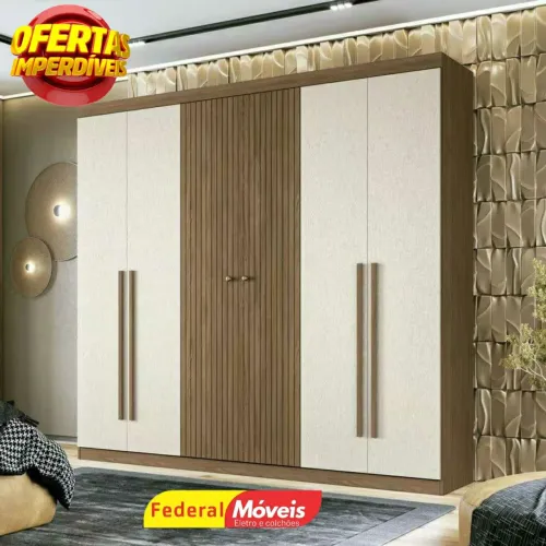Guarda Roupa 6 Portas Novo Fazemos Entrega 