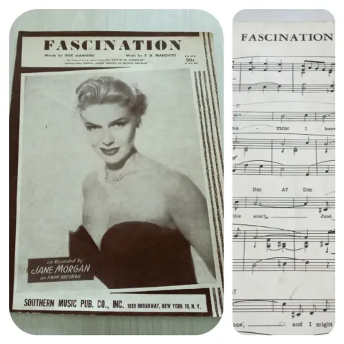 Antiga Partitura Musical Broadway, N.York 