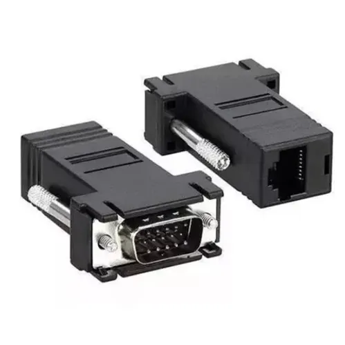 Adaptador Extensor Vga Via Cabo Rede Rj45