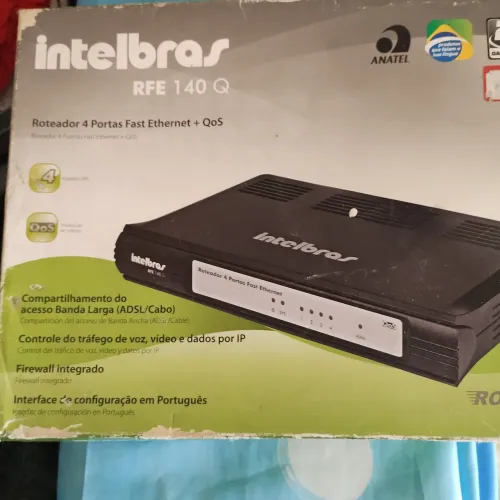 Roteador Intelbras RFE 140 Q - 4 Portas Fast Ethernet + QoS