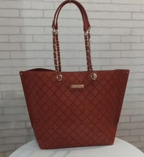 Bolsa Santa Lolla Perfuros Caramelo