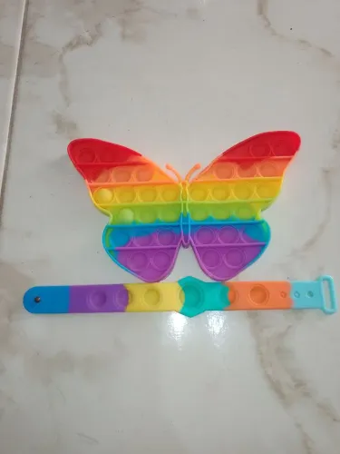 Pop It Brinquedo - Anti Stress - Borboleta - Pulseira