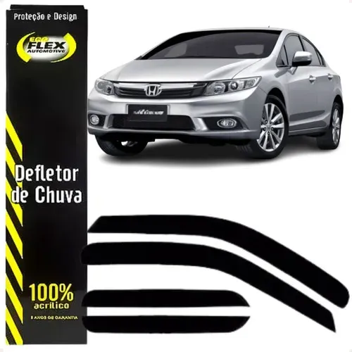 Calha Chuva Defletor Civic 2012 À 2016 4 Portas