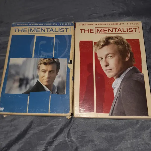 Box dvds the mentalist 1 e 2 temporadas