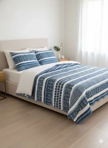 Colcha azul 