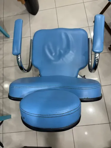 Cadeira de Estetica vintage azul
