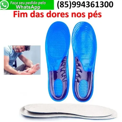 Palmilha Macia em Gel de Silicone para Correr Crossfit Jogar Futebol Basquete Tênis