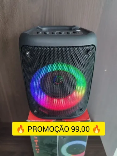 Caixa de Som Bluetooth BIG SOUND com Iluminação LED - Promoção!