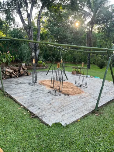 Aluguel de espetos para churrasco de chão
