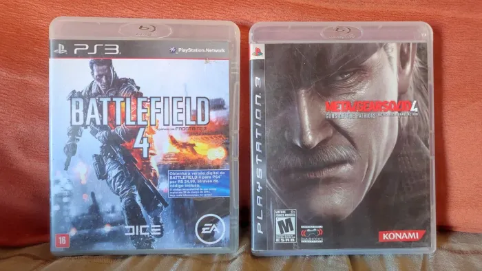 Jogos PS3 Battlefield Metal Gear Solid