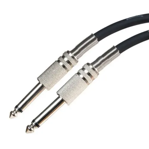 Cabo De Áudio P10 x P10 Mono Metal 3.0 Metros Guitarra e Violão