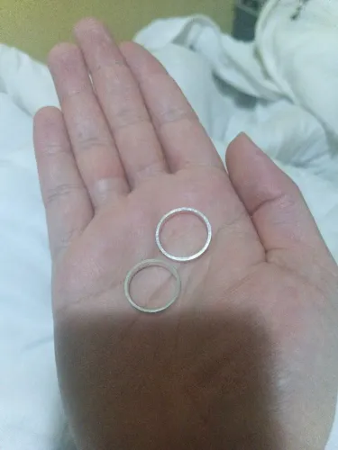 Anéis finos de prata 950